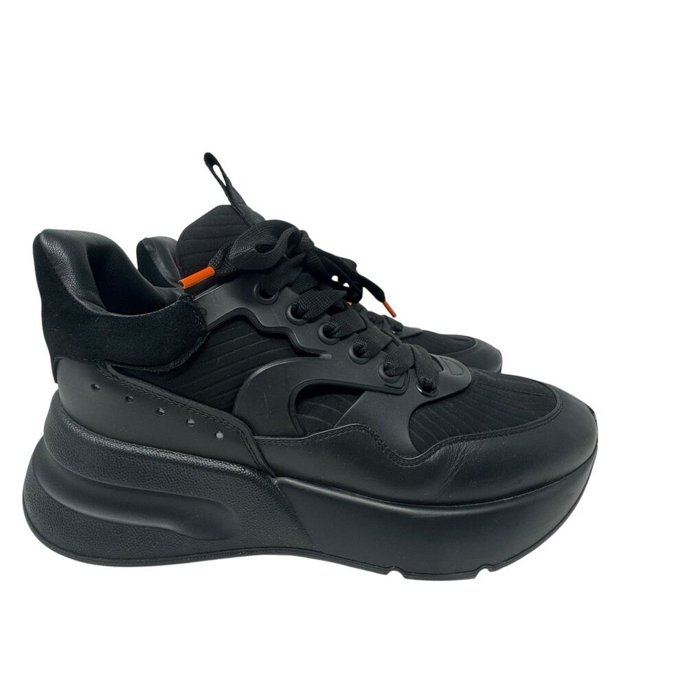 Alexander McQueen Men's Runner Size 40 EU/ 7 US Triple Black Or Womens 10
